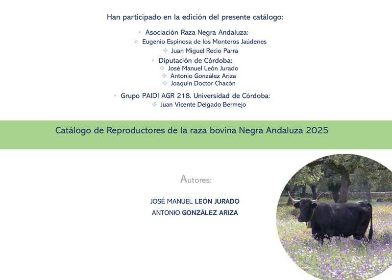 Catálogo Negra Andaluza 2025 Cabecera pag1